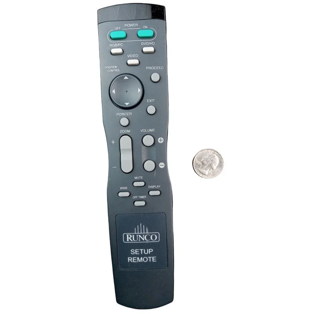 Runco Setup Remote Control OEM Projector Home Theater Discontinued Tested Works